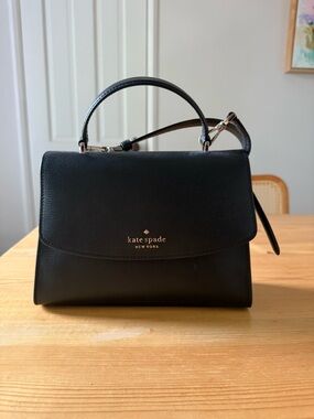Kate Spade Black Leather Top-Handle Satchel
